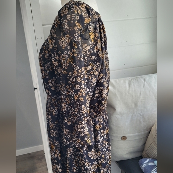 Maurices Square Neck Floral Dress Size XL - Picture 7 of 9